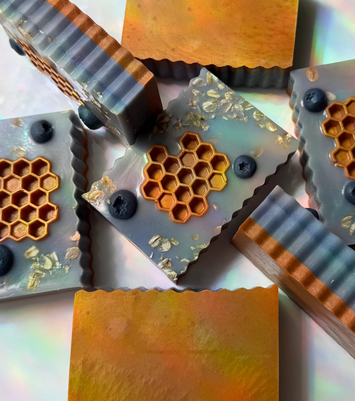 Artisan Goat Milk Soap | Blueberry Honey Oat Crumble | Blueberry Cobbler, Creamy Oats, Honey
