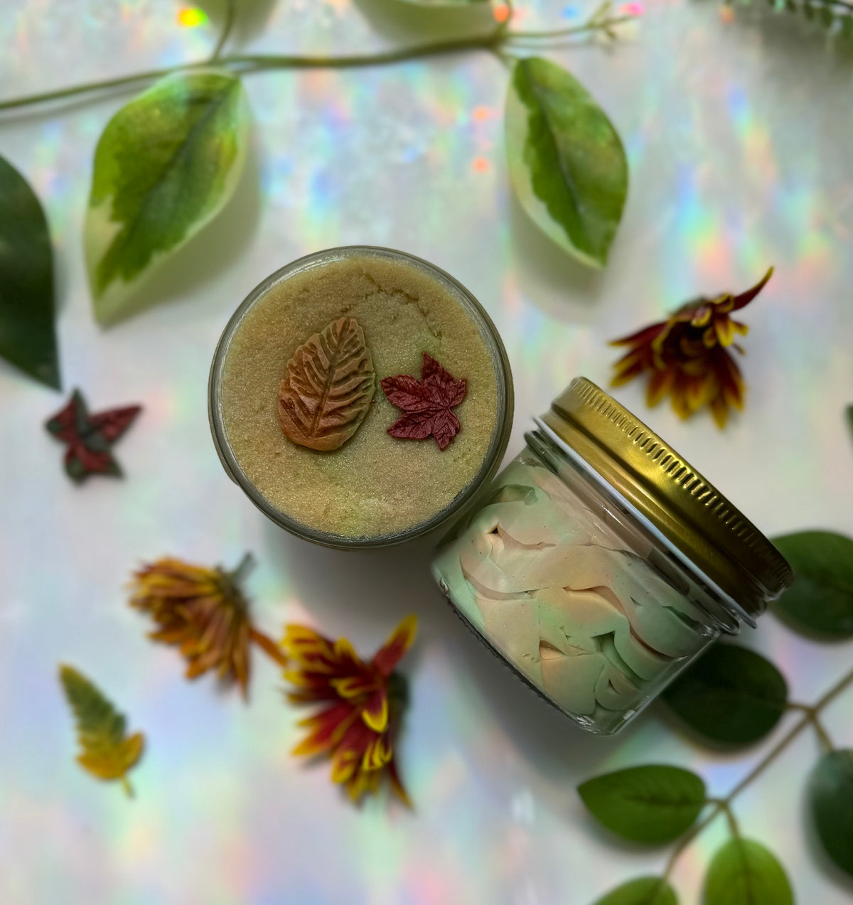 Senescence | Foaming Sugar Scrub | Crisp Apple, Leaves, Warm Spice