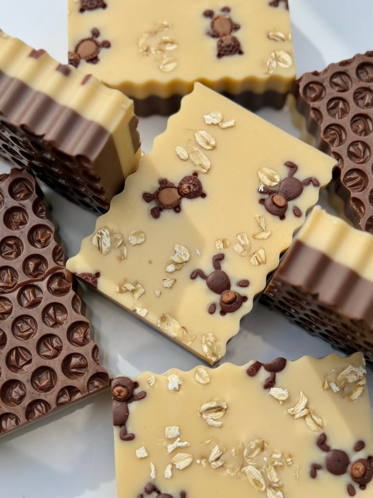 Artisan Goat Milk Soap | Honey Bear | Spiced Cocoa, Vanilla, Honeyed Oats