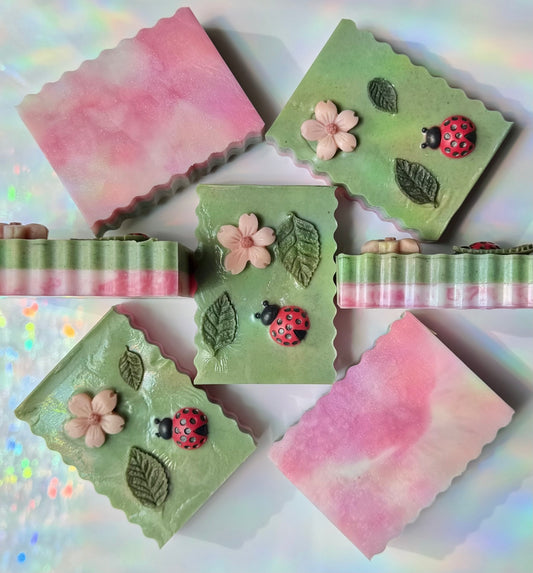 Artisan Goat Milk Soap | Ladybug Garden | Wildflower, Cherry, Vanilla