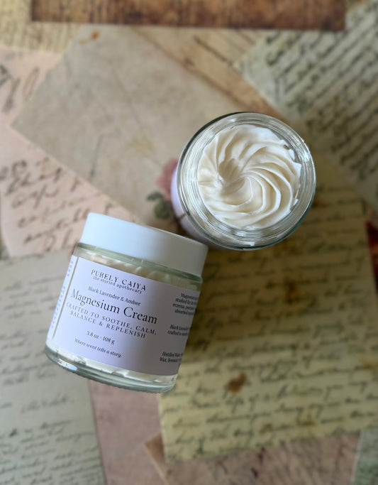 Magnesium Cream | Black Lavender & Amber