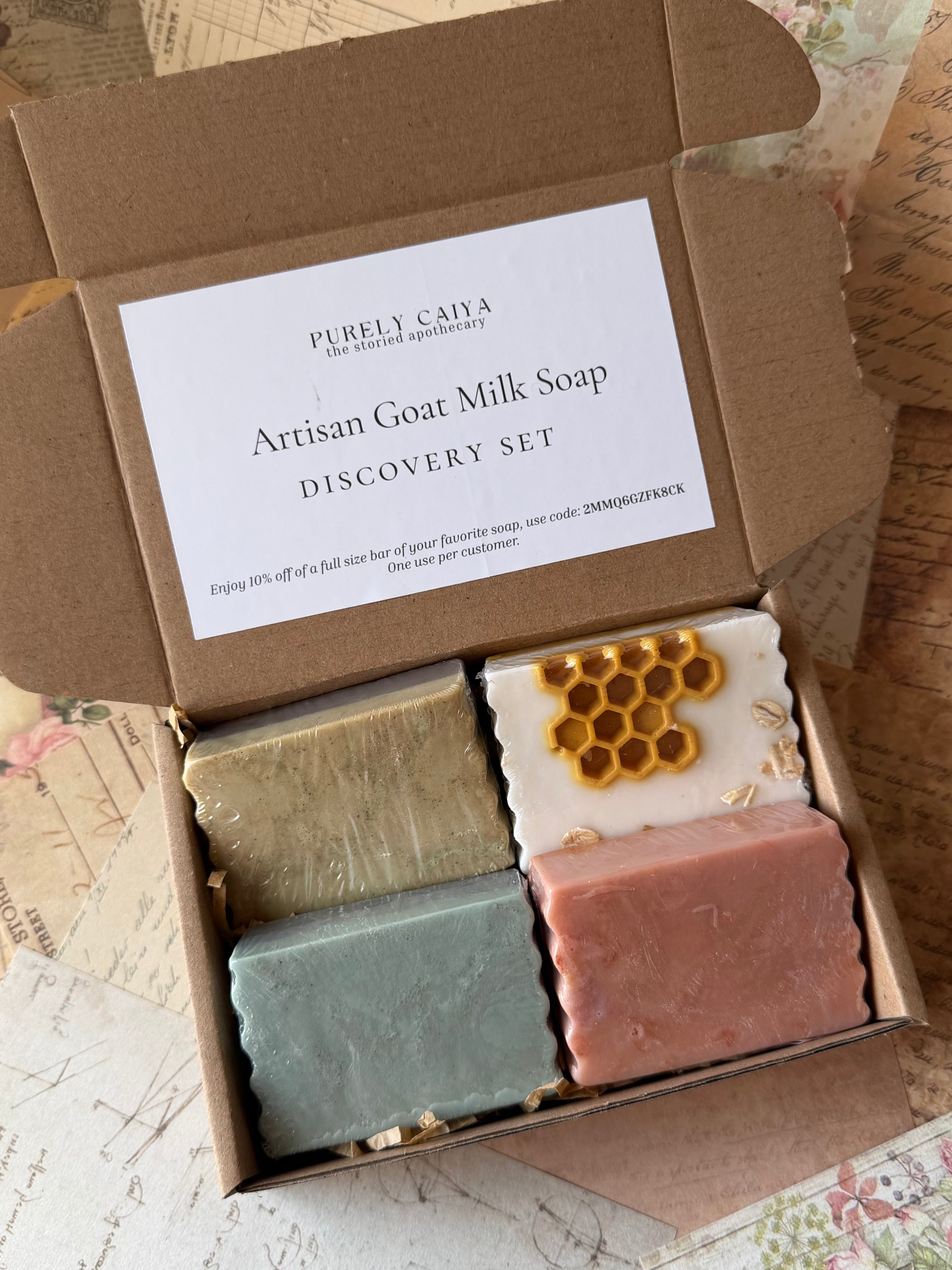 Artisan Goat Milk Soap Discovery Set – Purely Caiya