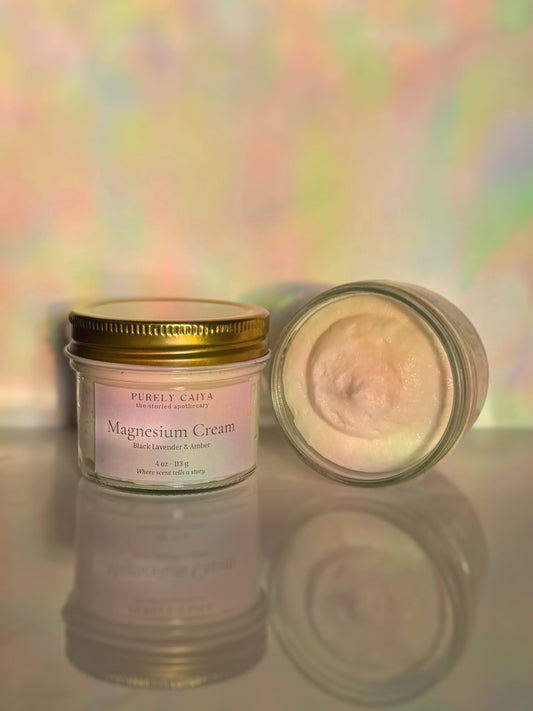 Magnesium Cream | Black Lavender & Amber