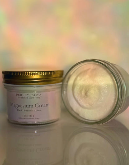 Magnesium Cream | Black Lavender & Amber