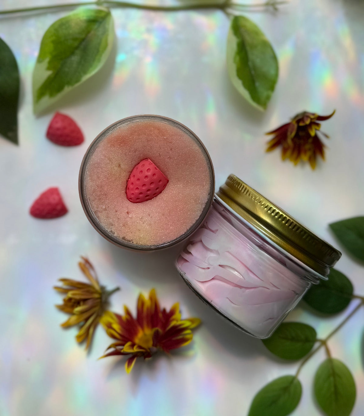 Strawberry Shortcake | Foaming Sugar Scrub | Sugared Strawberry, Angel Cake, Whipped Cream