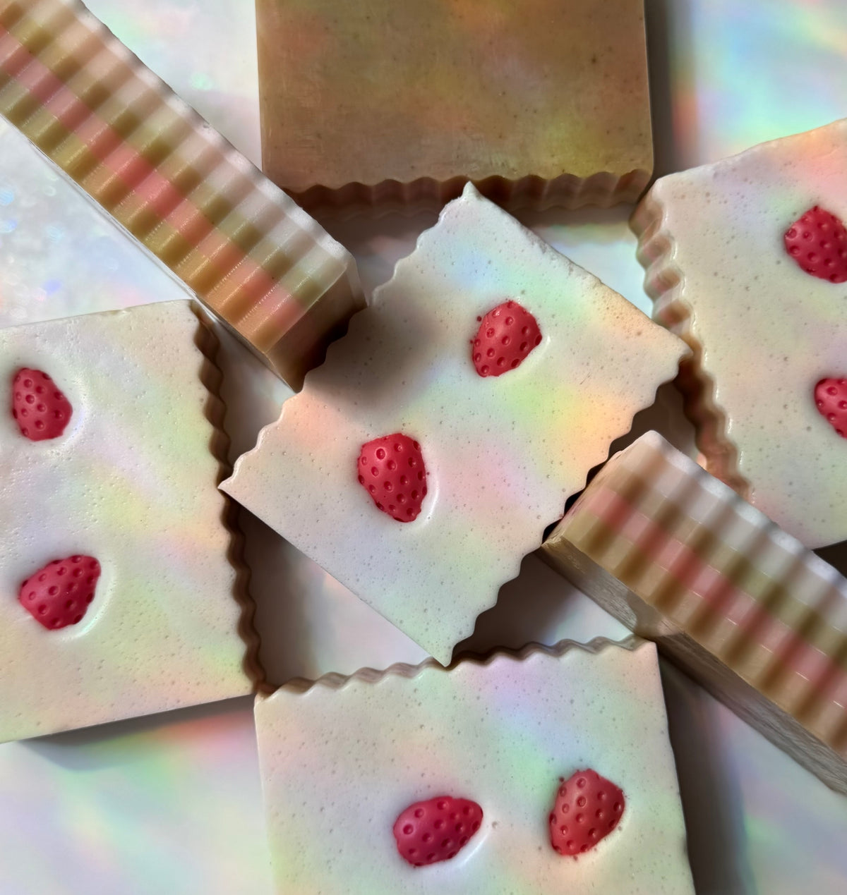 Artisan Goat Milk Soap | Strawberry Shortcake | Sugared Strawberry, Angel Cake, Whipped Cream