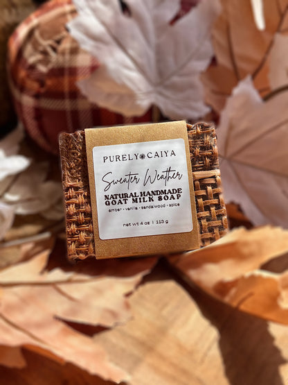 Goat Milk Soap Bar | The Fall Collection | Sweater Weather