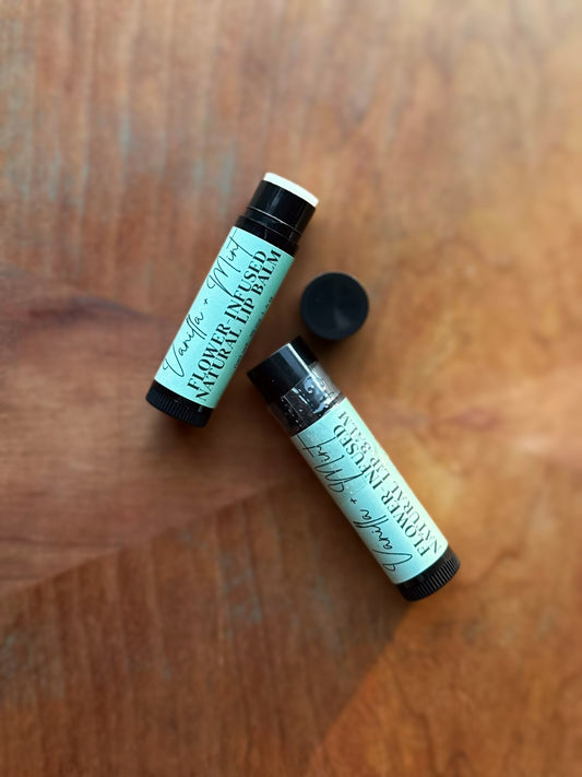 Flower-Infused Lip Balm