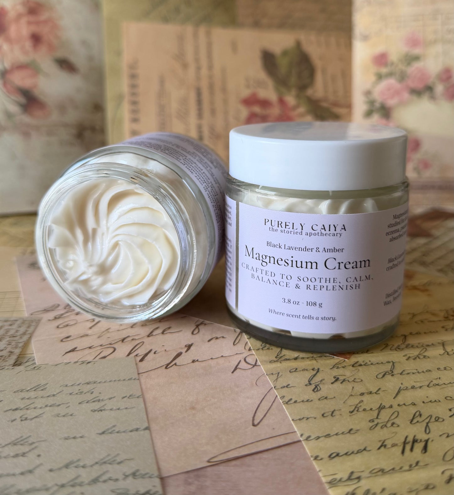Magnesium Cream | Black Lavender & Amber
