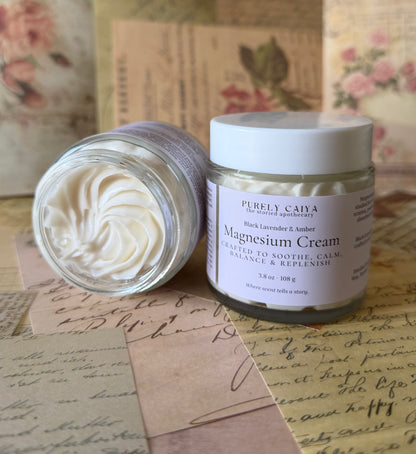 Magnesium Cream | Black Lavender & Amber