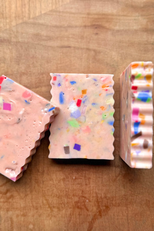 Goat Milk Soap Bar | Pink Confetti