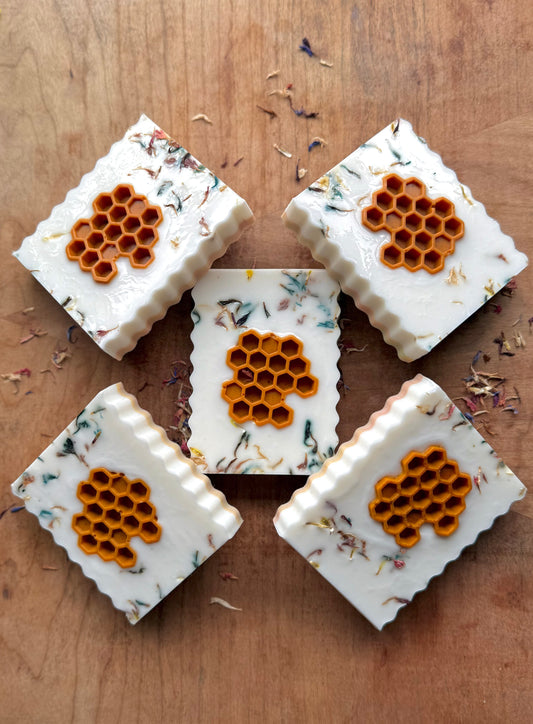 Goat Milk Soap Bar | The Honey Collection | Wildflower Honey